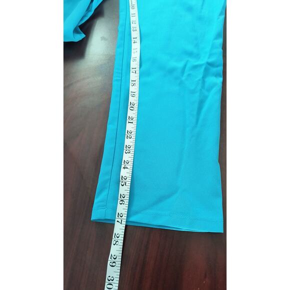 Monteau Los Angeles Strapless Jumpsuit Women's Sz M Blue Belted Pockets Back Zip - Picture 8 of 15